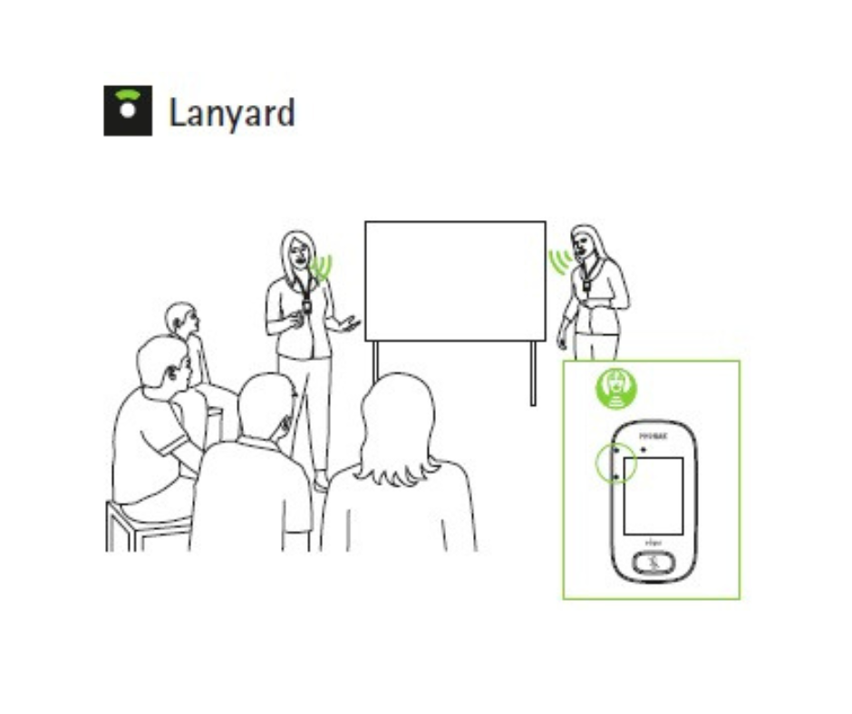 頸掛模式 fm roger touchscreen