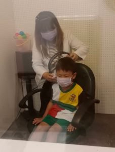 耳朵檢查 聽力檢查 鹿港貝斯特幼兒園 直式