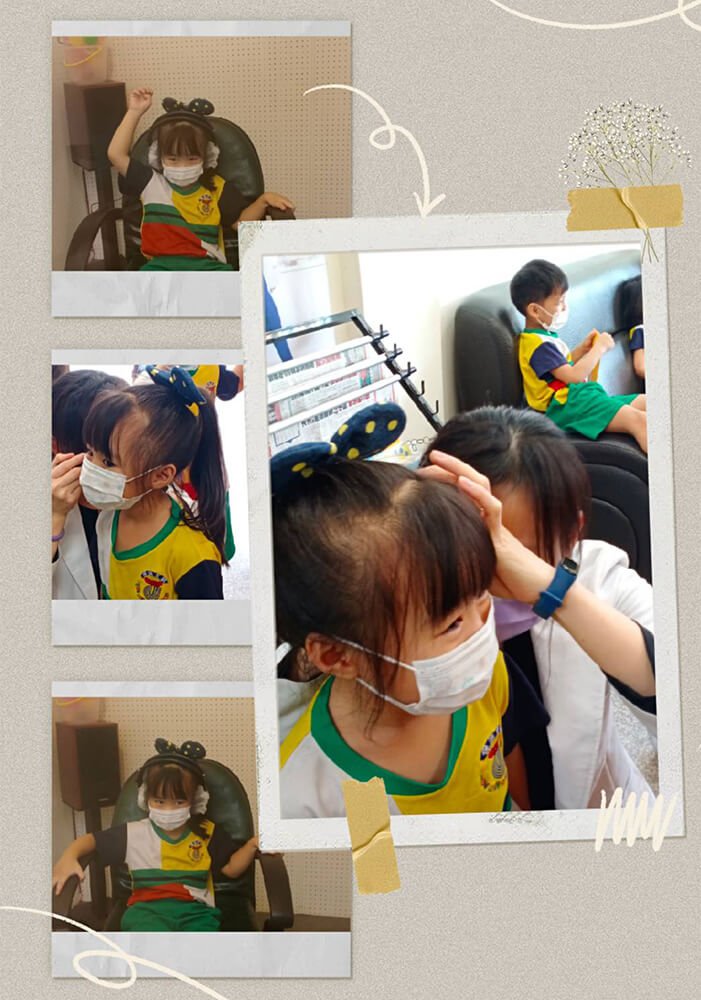 耳朵檢查 聽力檢查 拼貼 鹿港貝斯特幼兒園