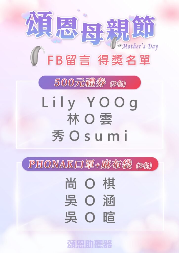2026母親節 得獎名單