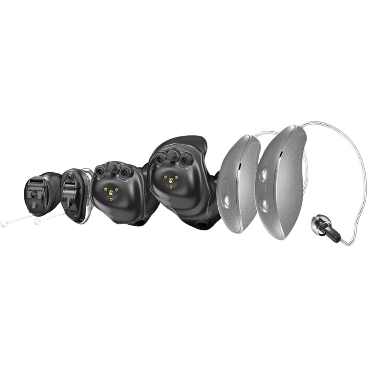 no background starkey genesis AI hearing aids line up